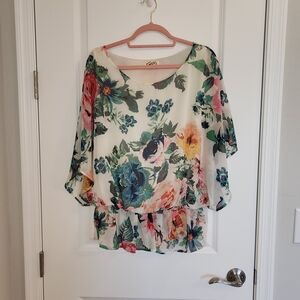 Floral Print Women's Top